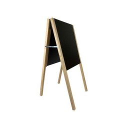 Chevalet stop trottoir en bois brut dimensions 125 x 56,5 cm - Fabrication française - Brut