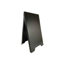 Chevalet stop trottoir plastique noir dimensions 100 x 55 cm - Fabrication Française - Noir