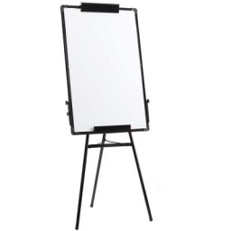 Tableau blanc magnétique avec Chevalet trépied 90 x 60 cm, Tableau blanc magnétique à hauteur