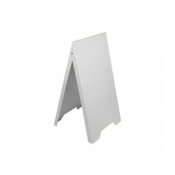 Interface Plv - Chevalet stop trottoir plastique blanc dimensions 100 x 55 cm - Fabrication