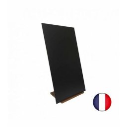Interface Plv - Panneau trottoir sur socle en bois chêne et ardoise dimensions 97 x 52 cm - Chêne