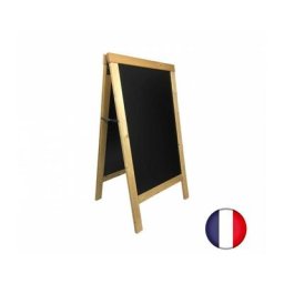 Interface Plv - Chevalet stop trottoir avec cadre bois couleur rustic clair dimensions 127x75 cm