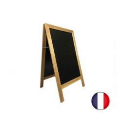 Interface Plv - Chevalet stop trottoir avec cadre bois couleur miel dimensions 127 x 75 cm - Miel