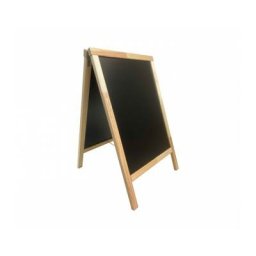 Interface Plv - Chevalet stop trottoir avec cadre bois brut dimensions 90 x 55 cm - Brut