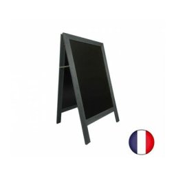 Chevalet stop trottoir avec cadre bois couleur anthracite dimensions 127 x 75 cm - Anthracite