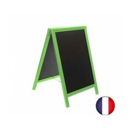 Interface Plv - Chevalet stop trottoir avec cadre bois couleur vert dimensions 85 x 55 cm - Vert