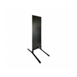 Interface Plv - Panneau trottoir grande taille bois ivoire sur piètement noir effet ressorts