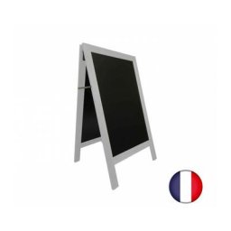 Interface Plv - Chevalet stop trottoir avec cadre bois couleur gris dimensions 127 x 75 cm - Gris