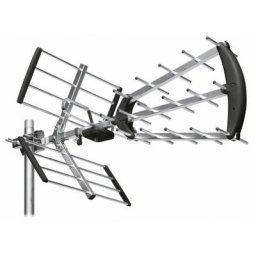 Antenne d'extérieur trinappe 20 dB à fiche F
