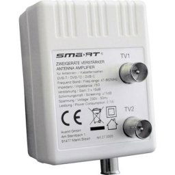 HAV10B Amplificateur tv 2 voies - blanc - Smart