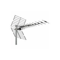 Antenne terrestre râteau aluminium tnt uhf dvb-t wisi ez 457 lte 700 MHz Gain de 15dB