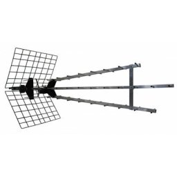 Antenne d'extérieur trinappe amplifiée 57 dB - Gris