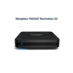 Récepteur décodeur satellite hd freesat Manhattan sx, 200 chaînes satellite anglaises, 13 chaînes