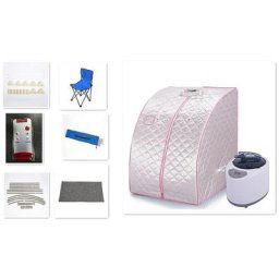 Argent Sauna portable à vapeur spa intererieur pliable