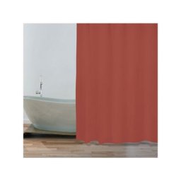 MSV - Rideau de douche Polyester 180x200cm Terracotta - Terracotta