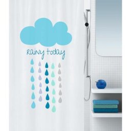 Spirella - Rideau De Douche Cloud Bleu 180cm - Bleu