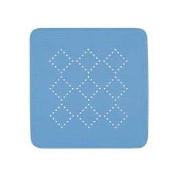 Spirella - Tapis Fond de douche pvc alaska 55x55cm Bleu Bermuda - Bleu