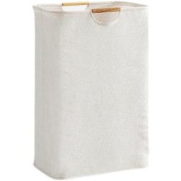 Panier à linge avec manche en bois, Grand panier a linge sale pour chambre salon chambre