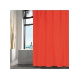 MSV - Rideau de douche Polyester 180x200cm Rouge - Rouge