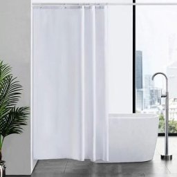 1 pice Rideau de Douche Anti Moisissure Tissu Impermable Lavable Grands Rideaux de Douche en