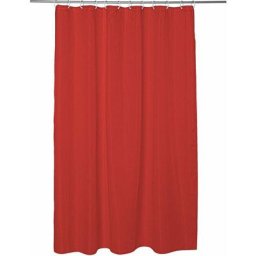 Homemaison - Rideau de douche nid d'abeille Rouge 180 x 200 cm - Rouge