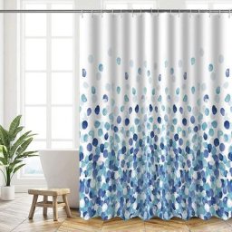 Rideau Douche, Rideau de Douche 180x200 cm, Rideaux de Douche Polyester Lavable en Machine avec