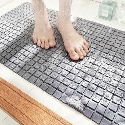 Tapis de Douche - 70 x 40 cm Tapis Douche Antidérapant avec Ventouse Peut être Adsorbé sur Le Sol
