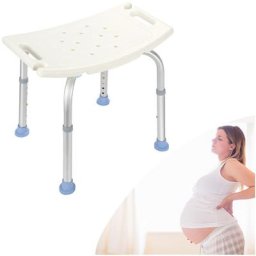 Tabouret de salle de bain chaise de douche réglable en hauteur tabouret de douche jusqu'à 150 kg
