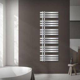 radiateurs design ECD Germany fer EM - 1400 mm x 500 - Chrome - serviette radiateur bitube