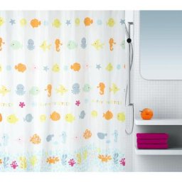 Spirella - Rideau De Douche Happy Fish Multicolore 180cm - Multicolore