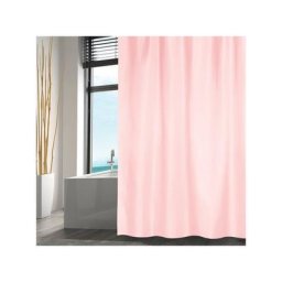 MSV - Rideau de douche Polyester 180x200cm Rose Poudré - Rose