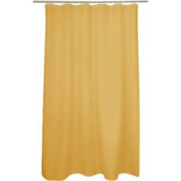 1001kdo Hygiene&beaute - Rideau de douche Vitamines Ocre