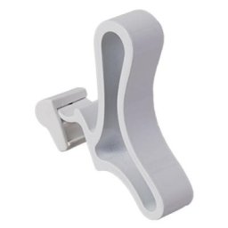 Patère courbe pour sèche-serviettes à lames plates - Blanc - Sauter