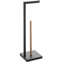 Five Simply Smart - Dérouleur de papier toilette avec réserve - Natureo - Noir - Livraison gratuite
