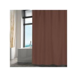 Rideau de douche Polyester 180x200cm Marron - Marron - MSV