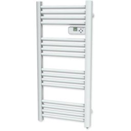 Radiateur Seche serviette lcd sans fluide Etroit 500W - Blanc