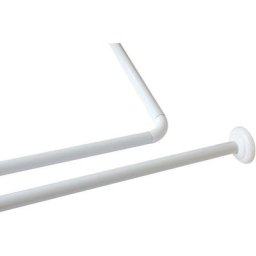 Barre de rideau de douche 22mm 85x85 clipper blanc - blanc