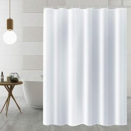Rideau Douche Tissu 180x180, Rideau de Douche Anti Moisissure Imperméable Lavable, Rideau Douche