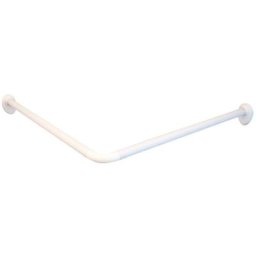 Tringle de rideau de douche d'angle Blanc 90x90x2,5 cm Ridder Blanc
