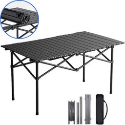 Table Pliante Camping Sdlogal portable Table de Camping avec plateau en aluminium, 95x 56x 50