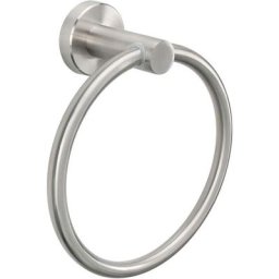 Anneau de serviette de bain, acier inoxydable pour salle de bain, porte-serviette rond moderne fixé