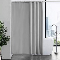 Rideau de douche pour bain et douche dans salle de bain, rideau de bain textile anti-moisissure en