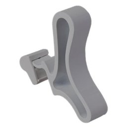 Patère courbe pour sèche-serviettes à lames plates - Acier - Sauter