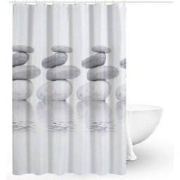 Rideaux de Douche, Rideau de Douche Tissu, Rideau de Douche Anti-moisissure, Rideau de Douche