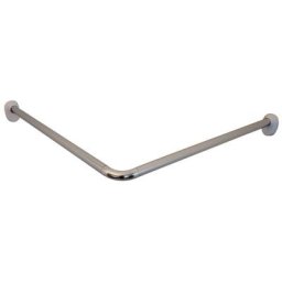 Tringle de rideau de douche d'angle Chrome 90x90x2,5 cm Ridder Chrome