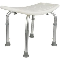 Siège de Douche Tabouret de Douche à Hauteur Réglable Chaise de Douche Médical Bain 150KG Pied en