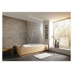Rideau de douche roulant design Nacre