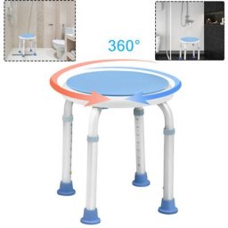 Hengmei - Siège de douche Tabouret de Douche pivotant à 360° - Hauteur réglable…