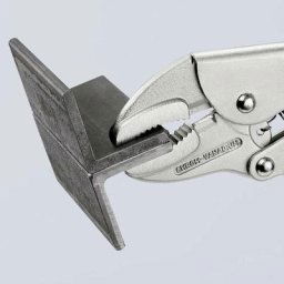 Knipex - 41 04 250 Pince-étau demi-ronde 0 - 40 mm 250 mm