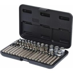 Ks tools 1/4+3/8+1/2 Coffret de douilles et douilles tournevis Torx, 57 pcs - 911.4305